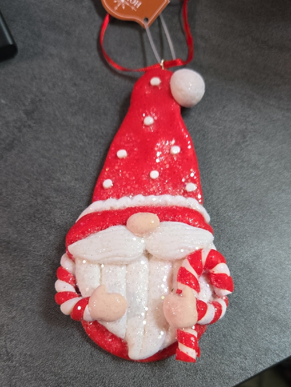 Santa Gnome Christmas Ornament